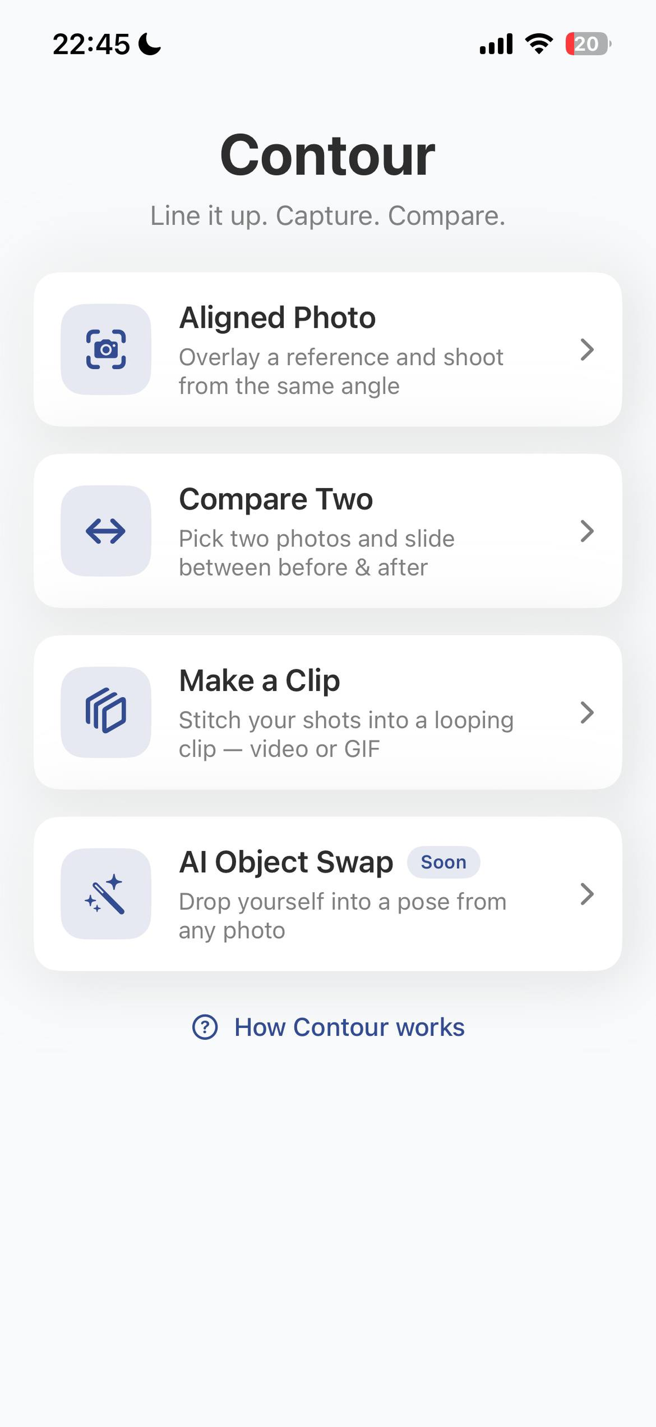 Home menu